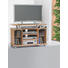 TV-ELEMENT Buchefarben - Buchefarben, KONVENTIONELL, Glas/Holzwerkstoff (100/68/45cm)