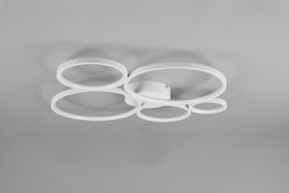 LED-DECKENLEUCHTE RONDO   - Weiß, Design, Metall (59/5,5/53cm) - Trio Leuchten