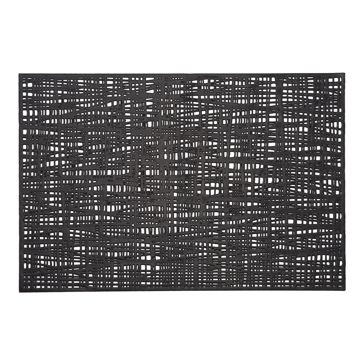 PLATZMATTE Kunststoff Schwarz  - Schwarz, Basics, Kunststoff (45.5/30/0.15cm) - Zeller Present