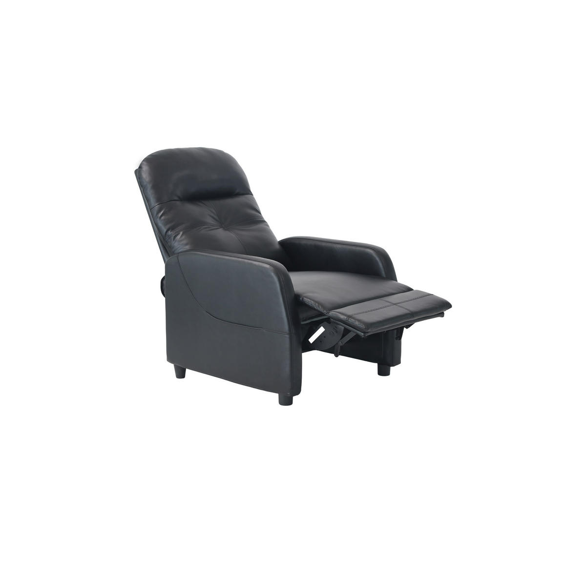 Fotoliu Pentru Televizor din textil, negru - negru, Konventionell, metal/textil (74/104/91cm) - MID.YOU