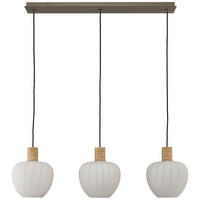 HÄNGELEUCHTE Annie 120/25/150 cm  - Beige/Weiß, Basics, Glas/Metall (120/25/150cm)