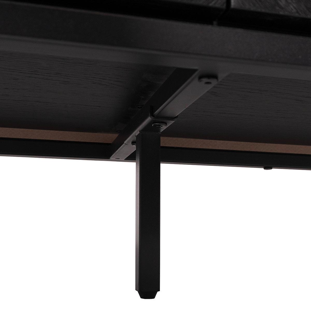 SIDEBOARD svart  180/75/40 cm  - svart, Trend, metall/trämaterial (180/75/40cm) - home24