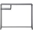 SCHREIBTISCH 99,4/32,4/75 cm  in Schwarz  - Schwarz, LIFESTYLE, Holzwerkstoff/Metall (99,4/32,4/75cm) - Carryhome