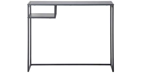 SCHREIBTISCH 99,4/32,4/75 cm  in Schwarz  - Schwarz, LIFESTYLE, Holzwerkstoff/Metall (99,4/32,4/75cm) - Carryhome