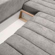 ECKSOFA Hellgrau Flachgewebe  - Hellgrau/Schwarz, KONVENTIONELL, Holz/Textil (275/180cm) - Carryhome