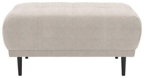 HOCKER in Textil Beige  - Beige/Schwarz, Design, Holz/Textil (93/45/77cm) - Stylife