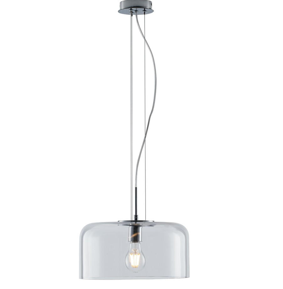 Luce ambiente Design Hängeleuchte Luce Ambiente e Design Klar, Schwarz 150 cm