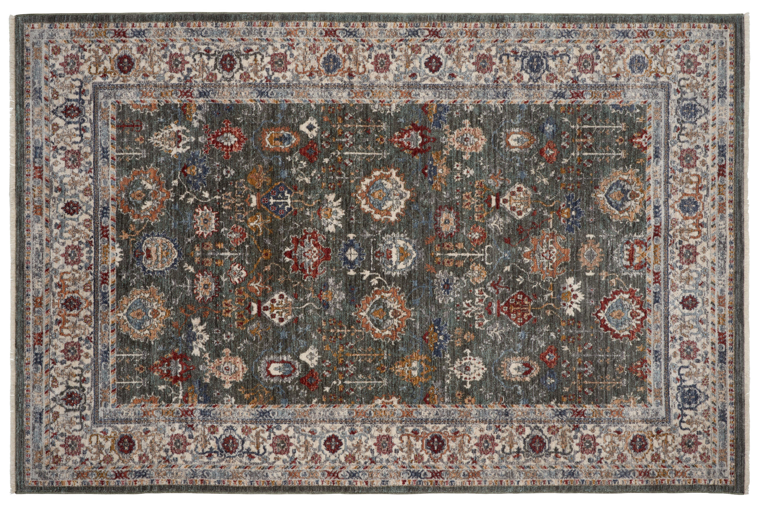 Webteppich Grün Klassisch Tissaia 120/X60 cm