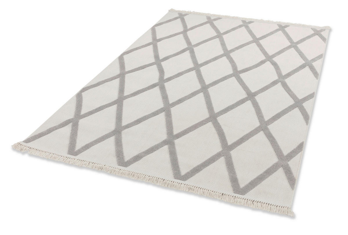 WEBTEPPICH 80/150 cm Summer Grau  - Grau, Basics, Kunststoff/Textil (80/150cm) - Schöner Wohnen