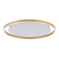 LED-DECKENLEUCHTE 58,5/58,5/5,3 cm   - Messingfarben, Design, Kunststoff/Metall (58,5/58,5/5,3cm)