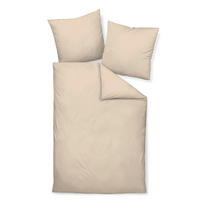 BETTWÄSCHE Giacomo Makosatin 200/200 cm  - Sandfarben, Basics, Textil (200/200cm) - Janine