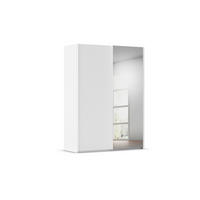 SCHWEBETÜRENSCHRANK 162/223/69 cm,  in Weiß, 2 Tür(en)  - Weiß, Basics, Glas/Holzwerkstoff (162/223/69cm) - Rauch Möbel