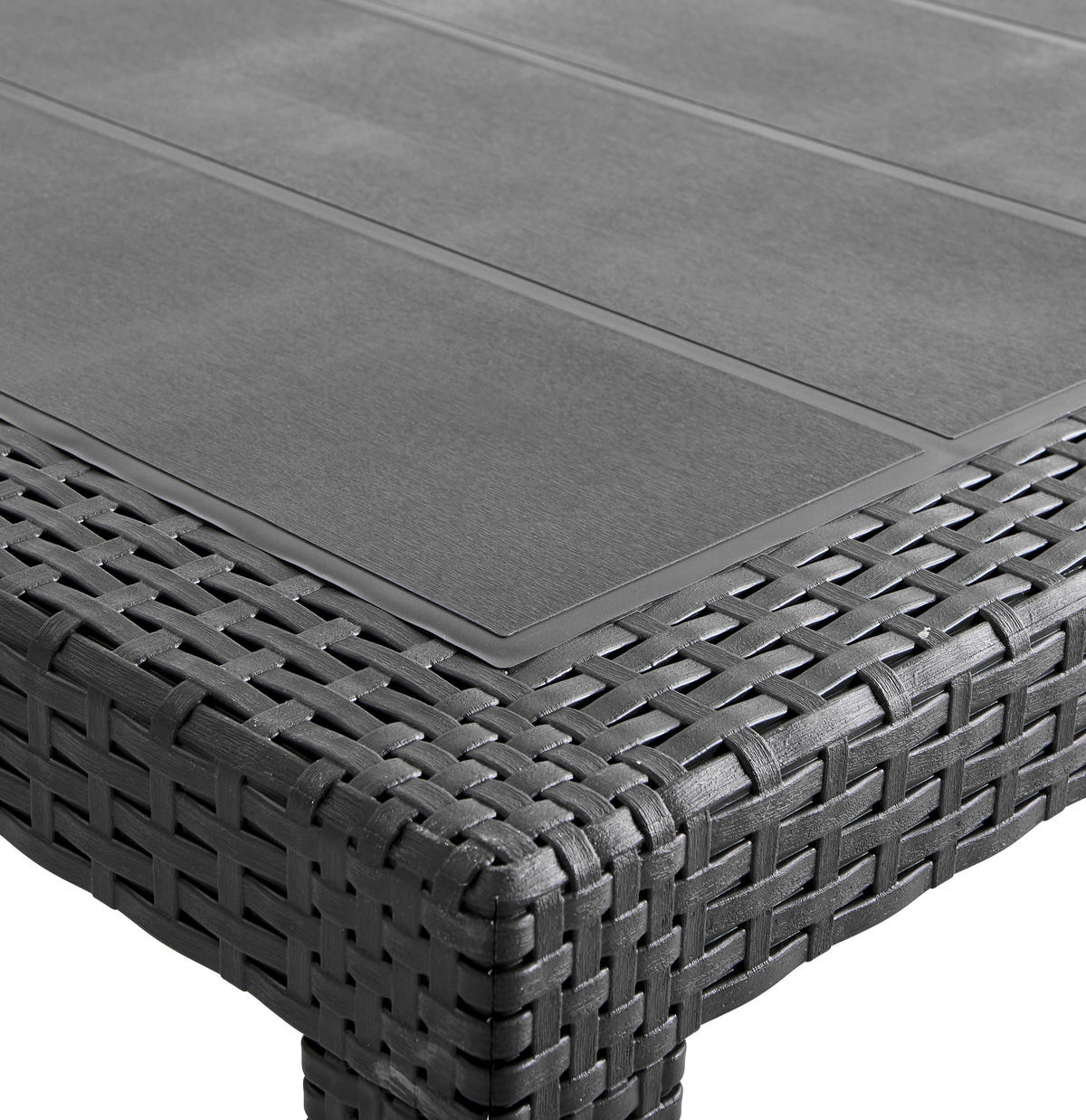 GARTENTISCH 150/90/72 cm Kunststoff Anthrazit rechteckig  - Anthrazit, Konventionell, Kunststoff (150/90/72cm)