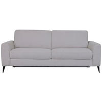 SCHLAFSOFA Webstoff Beige  - Beige/Schwarz, MODERN, Textil/Metall (219/92/101cm) - Livetastic