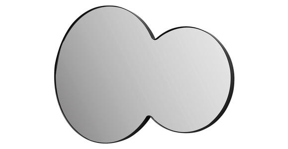 WANDSPIEGEL 90/60/2,5 cm  - Schwarz, Basics, Glas/Metall (90/60/2,5cm) - Xora