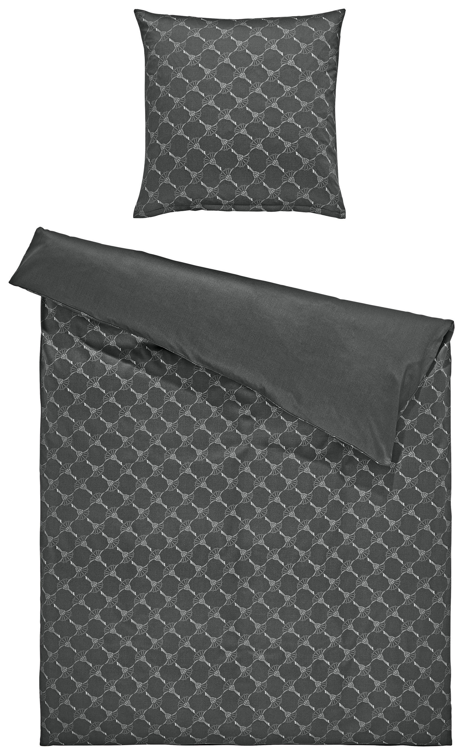 WENDEBETTWÄSCHE Cornflower Gradiant Makosatin 135/200 cm - Graphitfarben, Basics, Textil (135/200cm) - Joop!