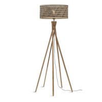 STOJACÍ LAMPA, 53/53/146 cm - černá/přírodní barvy, Trend (53/53/146cm) - Good & Mojo