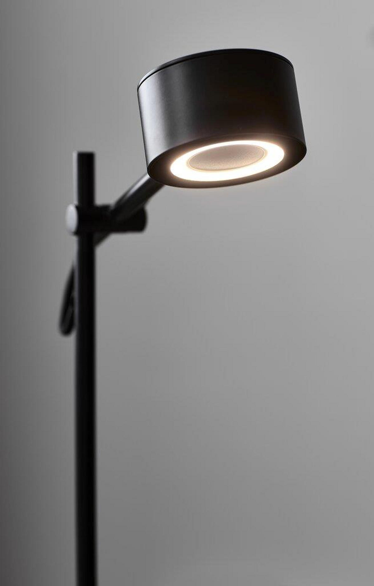 LED-STEHLEUCHTE CLYDE 26,6/138 cm   - Schwarz, Design, Metall (26,6/138cm) - Nordlux