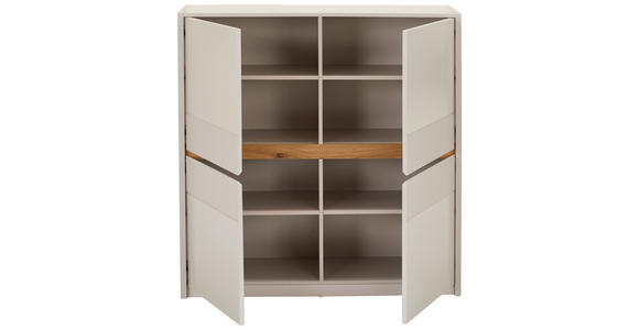 HIGHBOARD  in 117/120/40 cm  - Kaschmir/Eichefarben, Trend, Holzwerkstoff (117/120/40cm) - Xora