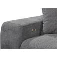 ECKSOFA Anthrazit Chenille  - Anthrazit/Schwarz, KONVENTIONELL, Kunststoff/Textil (268/172cm) - Carryhome