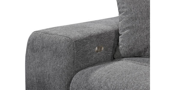 ECKSOFA Anthrazit Chenille  - Anthrazit/Schwarz, KONVENTIONELL, Kunststoff/Textil (268/172cm) - Carryhome