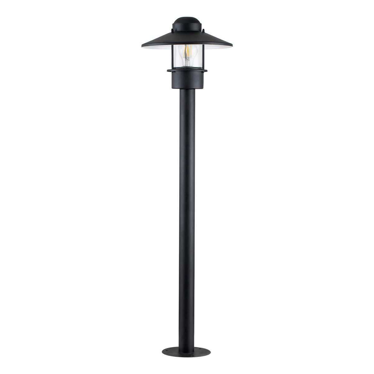 SOCKELLEUCHTE 27.5/101.8 cm   - Schwarz, KONVENTIONELL, Glas/Metall (27.5/101.8cm) - Elstead Lighting