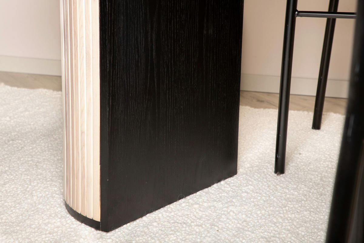 ESSTISCH in Holz, Holzwerkstoff 200/75/90 cm  - Eichefarben/Schwarz, Design, Holz/Holzwerkstoff (200/75/90cm) - Livetastic