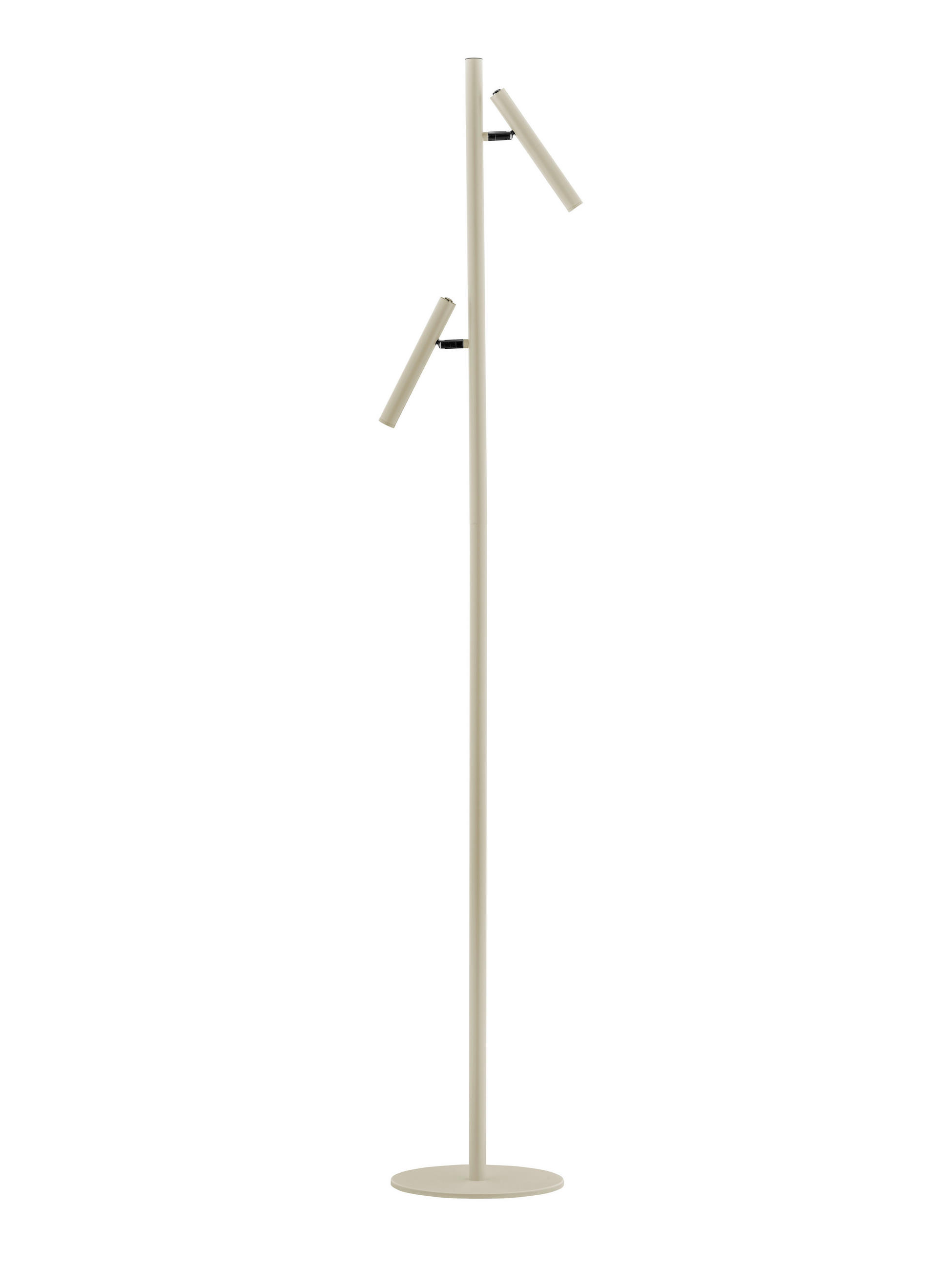 LED-STEHLEUCHTE 20/163 cm    - Sandfarben/Weiß, Design, Kunststoff/Metall (20/163cm) - Hell