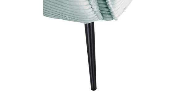 OHRENSESSEL Cord Mintgrün  - Schwarz/Mintgrün, Design, Textil/Metall (83/106/89cm) - Landscape