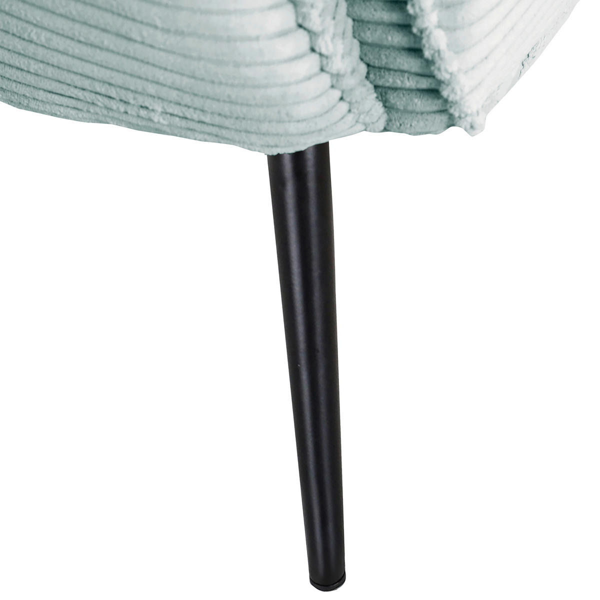 OHRENSESSEL Cord Mintgrün  - Schwarz/Mintgrün, Design, Textil/Metall (83/106/89cm) - Landscape