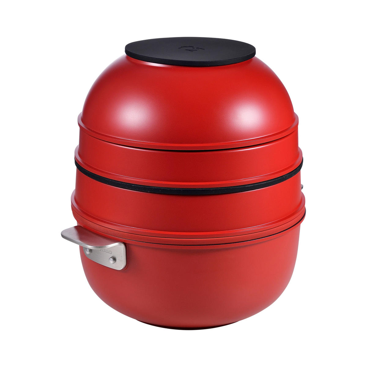 KOCHTOPFSET SHARE PLAY 10-teilig  - Rot/Schwarz, Basics, Glas/Metall (30.3/32/32.6cm) - Masterpro