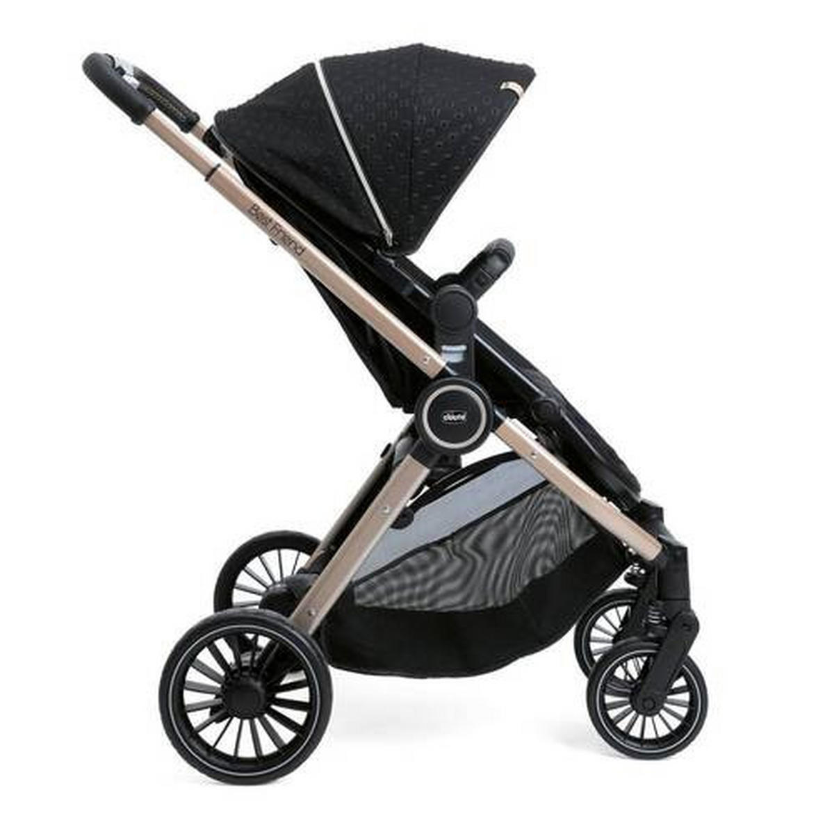 KINDERWAGEN  BEST FRIEND PRO  Black Re Lux  - Schwarz, Basics, Textil/Metall (60/95/106cm) - Chicco