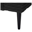 ECKSOFA in Cord Schwarz  173/276 cm  - Schwarz, KONVENTIONELL, Textil/Metall (173/276cm) - Carryhome
