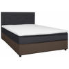 BOXBETT 120/200 cm  in Anthrazit, Grau  - Anthrazit/Schwarz, KONVENTIONELL, Holz/Textil (120/200cm) - Boxxx