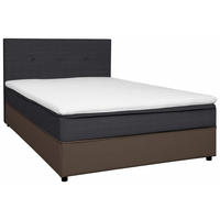 BOXBETT 120/200 cm  in Anthrazit, Grau  - Anthrazit/Schwarz, KONVENTIONELL, Holz/Textil (120/200cm) - Boxxx