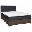 BOXBETT 120/200 cm  in Anthrazit, Grau  - Anthrazit/Schwarz, KONVENTIONELL, Holz/Textil (120/200cm) - Carryhome