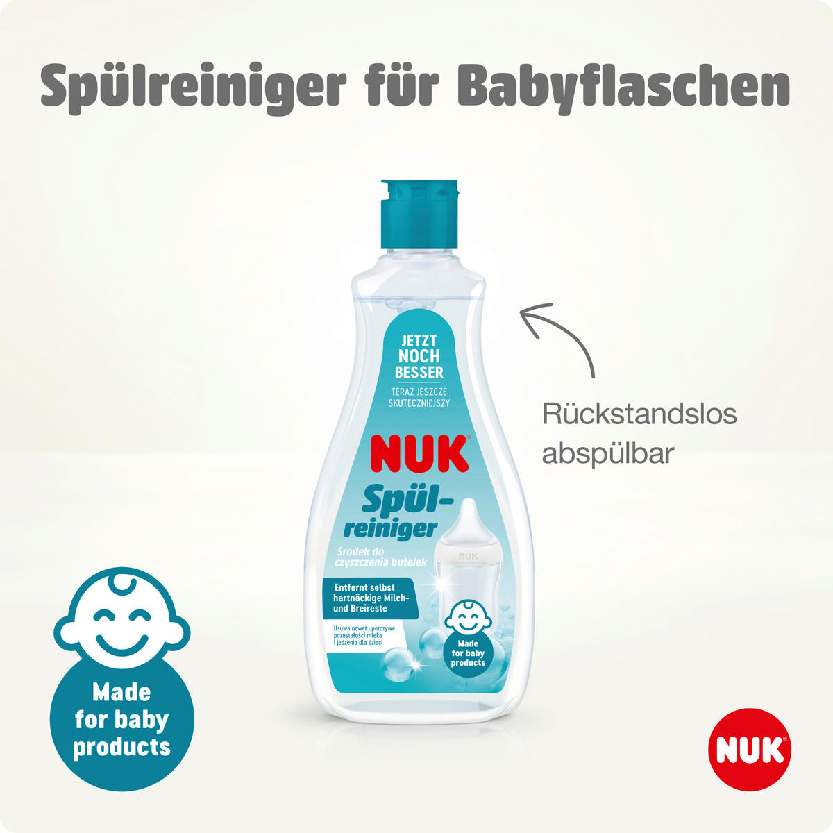 BABYFLASCHENREINIGER NUK Spülreiniger  - Basics (5/9,5/21,6cm) - NUK