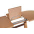 COUCHTISCH Kernbuche furniert, massiv oval Buchefarben - Buchefarben/Weiß, Design, Holz (120-160/75/56-72cm) - Landscape