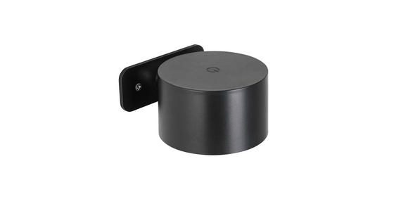 AKKU-WANDLEUCHTE - Schwarz, Basics, Kunststoff/Metall (9,2/8/4,5cm) - Novel
