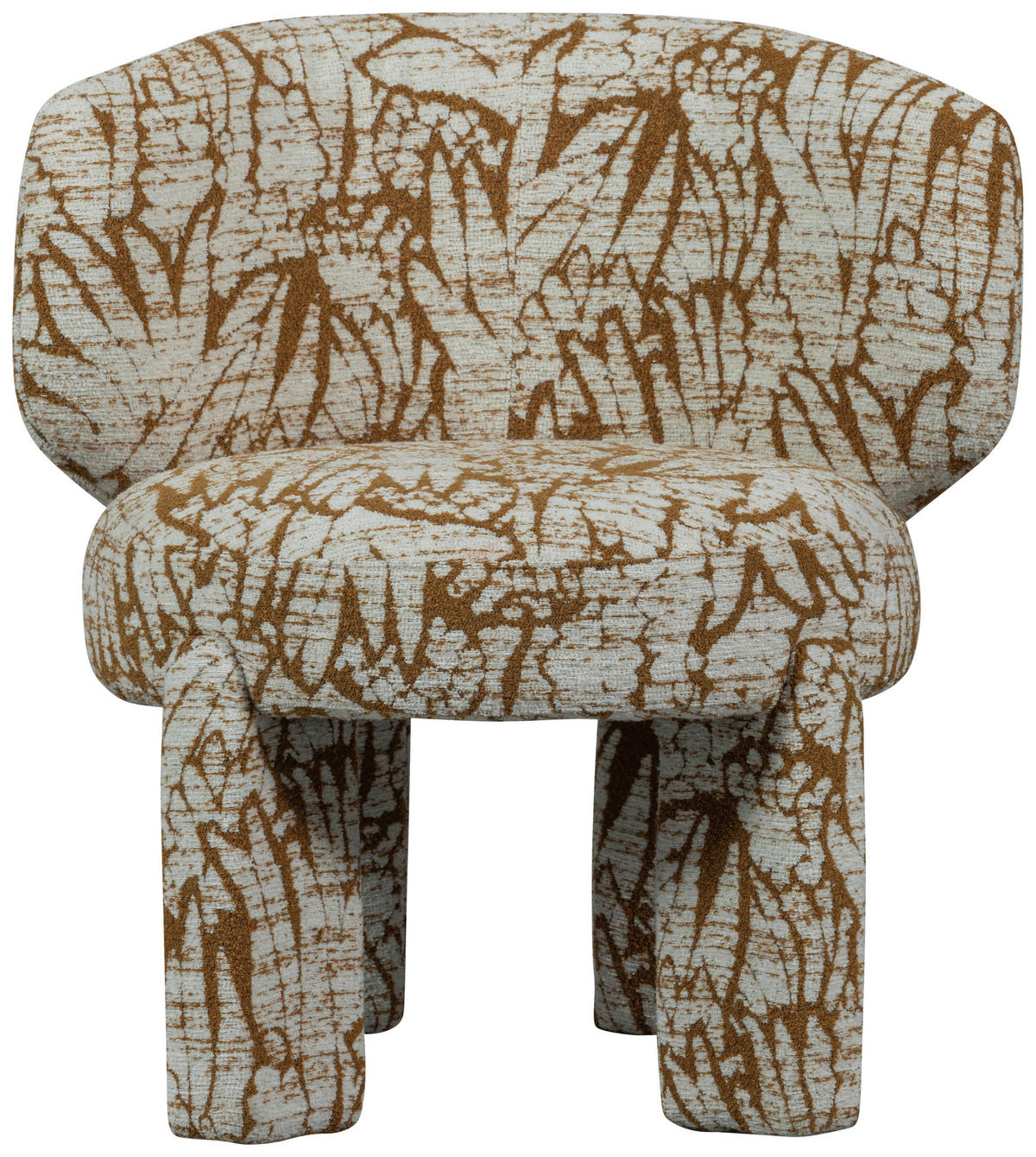 SESSEL in Webstoff Braun, Naturfarben  - Braun/Naturfarben, Design, Textil (75/76/69cm) - Livetastic