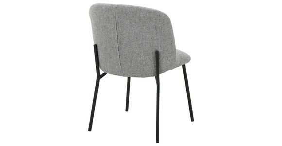 STUHL   Webstoff  Schwarz, Hellgrau  - Hellgrau/Schwarz, MODERN, Textil/Metall (48/79/59cm) - Carryhome