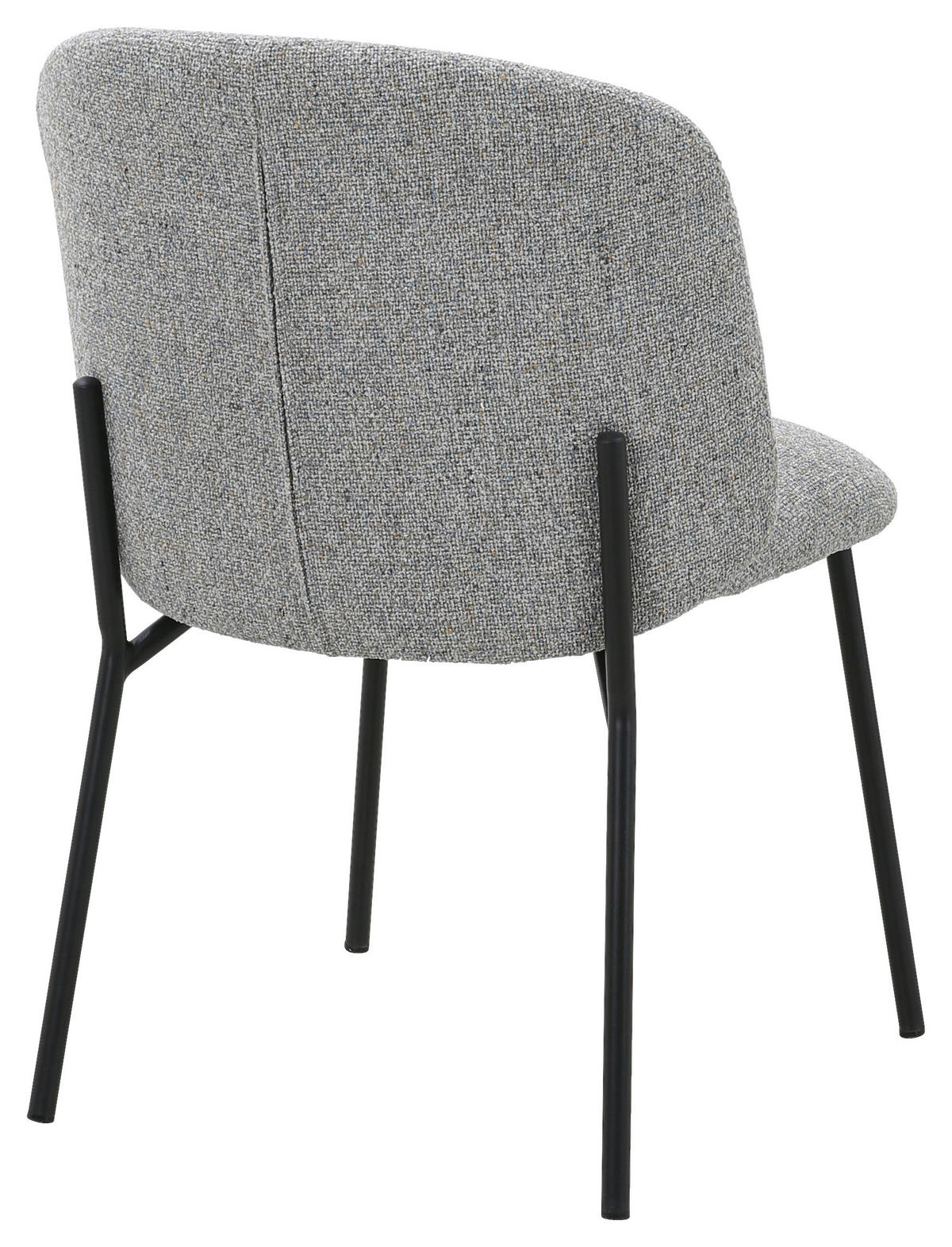 STUHL   Webstoff  - Hellgrau/Schwarz, MODERN, Textil/Metall (48/79/59cm) - Carryhome