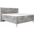 BOXSPRINGBETT 180/200 cm  in Grau  - Eichefarben/Grau, Design, Holz/Textil (180/200cm) - Esposa