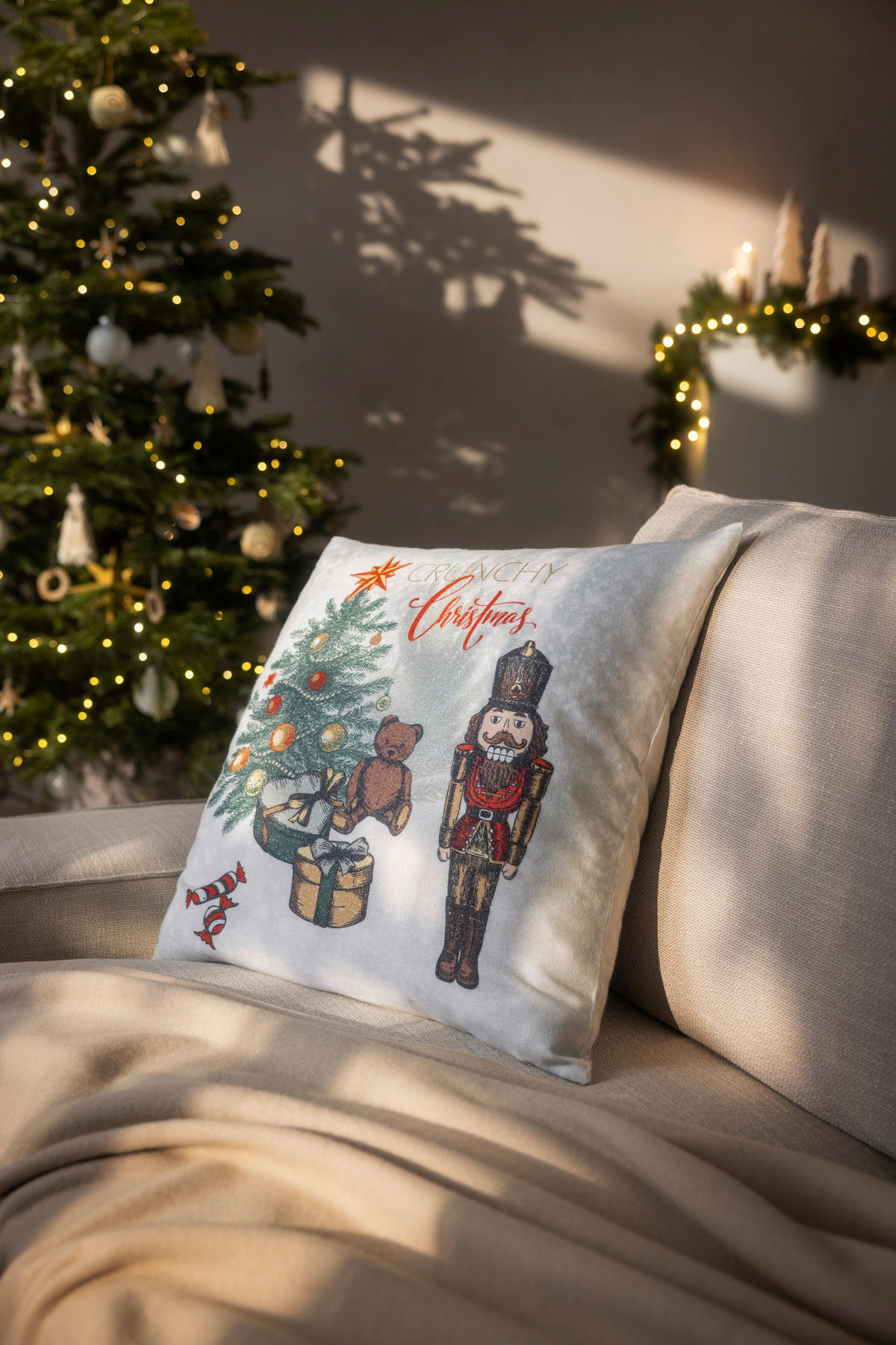 KISSENHÜLLE Home 50/50 cm  - Rot, Design, Textil (50/50cm) - Estella