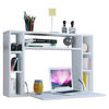 LAPTOPTISCH 90/20/60 cm klappbar, Stauraum, Regal, Wandmontage  - Weiß, KONVENTIONELL, Holzwerkstoff (90/20/60cm) - MID.YOU