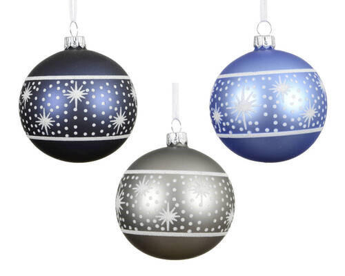 CHRISTBAUMKUGEL-SET  - Basics (8/8/8cm)