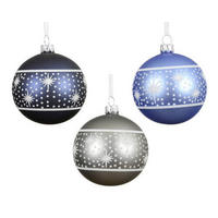 CHRISTBAUMKUGEL-SET  - Basics (8/8/8cm)