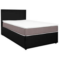 BOXBETT 120/200 cm  in Schwarz, Hellbraun  - Hellbraun/Schwarz, Konventionell, Holz/Holzwerkstoff (120/200cm) - MID.YOU