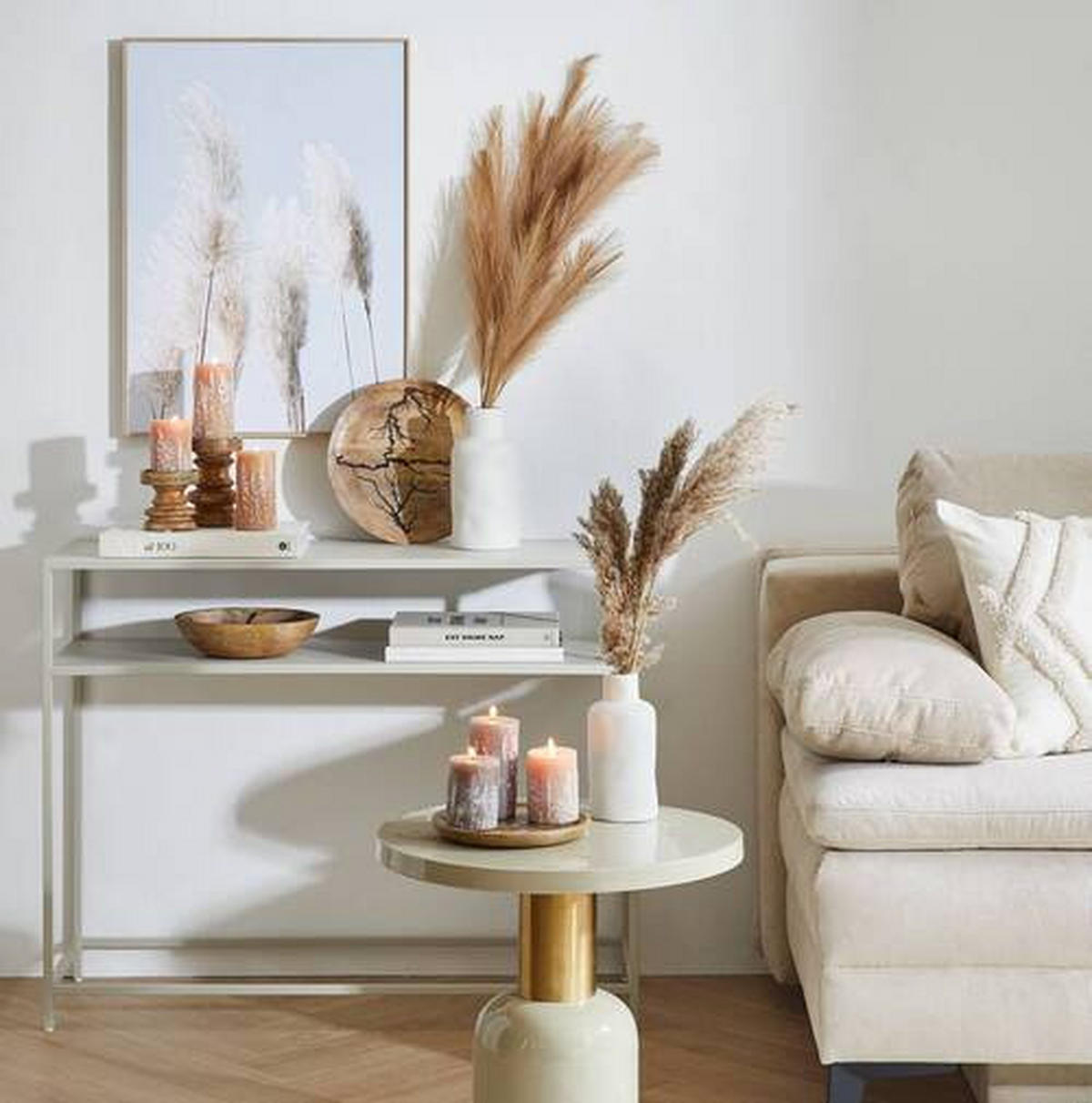 VASE 25 cm  - Weiß, Trend, Keramik (12/25cm)