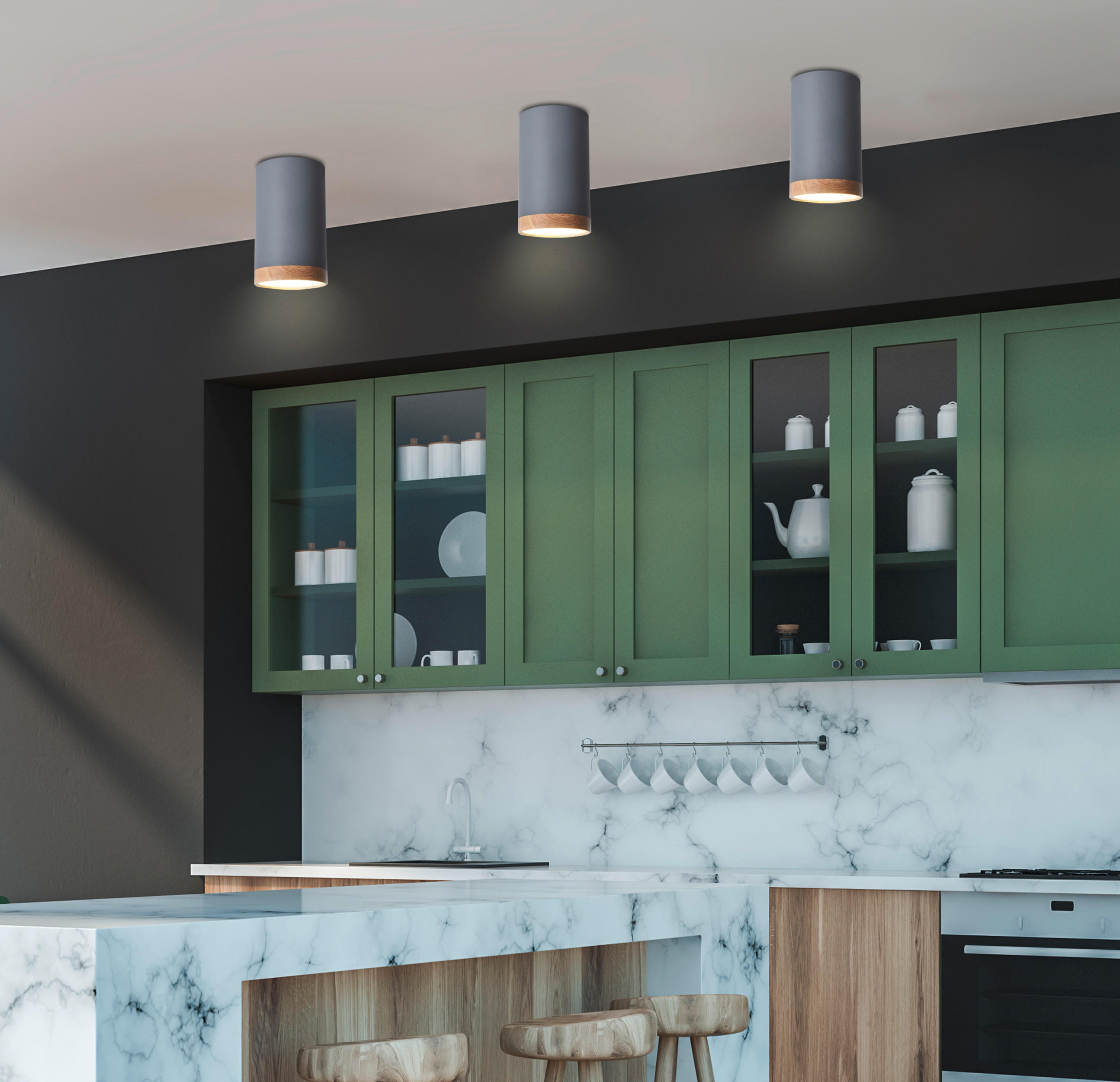 LED-TAKLAMPA 8.8/8.8/15 cm  - Design, metall (8.8/8.8/15cm)